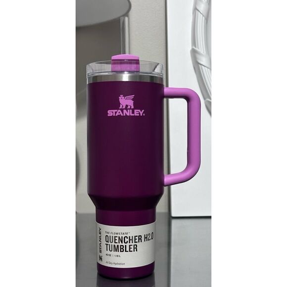 Stanley Quencher H2.0 FlowState Tumbler 40oz, ROSE BOUQUET - Picture 1 of 4